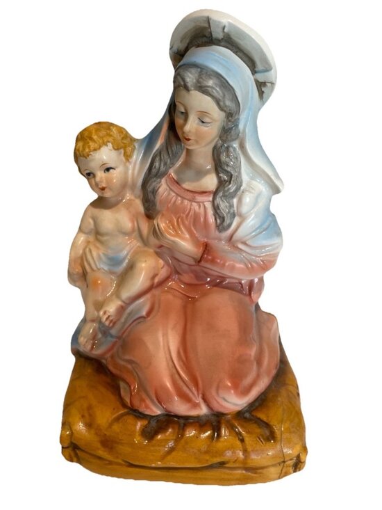 VTG 1971 Sankyo Chadwick Music Box Madonna and Child Ave Maria Christianity - Picture 1 of 13
